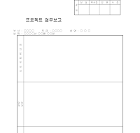 프로젝트 업무보고 프로젝트 업무보고